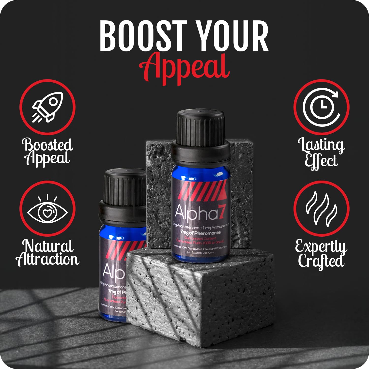 Amazon.com : Alpha 7 Unscented Mens Pheromone Product : Colognes